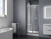 Душевая дверь BelBagno DUE-BF-1-100-C-Cr, 190х100 см, стекло прозрачное/профиль хром Душевая дверь BelBagno DUE-BF-1-100-C-Cr, 190х100 см, стекло прозрачное/профиль хром