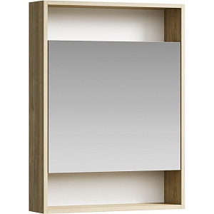 Зеркальный шкаф Aqwella SIT0406DB City 60х80 см, дуб балтийский