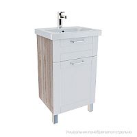 Тумба IDDIS NSE50W1i95 New Sena напольная, белая/под дерево