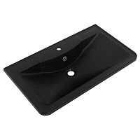 Раковина BelBagno BB1000/455-LV-ART-ALR-NERO из искусственного камня 100х45.5 см, черный матовый