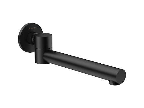 Излив Deante NAC_N87K Cascada для ванны поворотный 230 мм, Nero (черный)