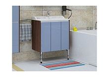 Тумба под раковину Акватон Фабиа М 65 1A1596K1FBAB0 голубой/ясень, 64х61х44