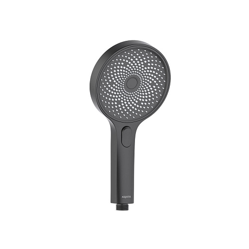 Ручной душ Aquatek AQ2007MB Оберон Select 130 3jet, черный матовый