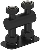 Модуль Сунержа 31-1539-3434, 2х3/4" прямой EU50, матовый черный