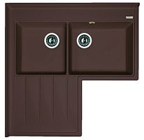 Мойка для кухни Florentina 20.380.L0960.303 Адрия 96х96 см, с крылом, мокко