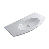 Globo MD100.BI*0  4ALL Раковина накладная/подвесная 100х48 см без отв под смеситель, цвет белый