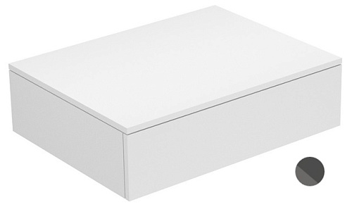 Тумба Keuco 31740800000 Edition 400 боковая 70х53.5 см, белый глянцевый/стекло глянцевое антрацит купить недорого в интернет-магазине Керамос Тумба Keuco 31740800000 Edition 400 боковая 70х53.5 см, белый глянцевый/стекло глянцевое антрацит купить недорого в интернет-магазине Керамос