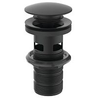 Донный клапан Ideal Standard E1482XG для раковины нажимной, Silk Black (черный шелк) Донный клапан Ideal Standard E1482XG для раковины нажимной, Silk Black (черный шелк)