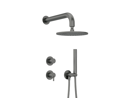 Набор Deante NQS_D9YK Silia для душа скрытого монтажа, Titanium (титан) Набор Deante NQS_D9YK Silia для душа скрытого монтажа, Titanium (титан)