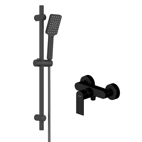 Комплект Aquatek AQ1432MB Лира для ванной Set 2 в 1 (AQ1460MB + AQ2018MB), черный матовый Комплект Aquatek AQ1432MB Лира для ванной Set 2 в 1 (AQ1460MB + AQ2018MB), черный матовый