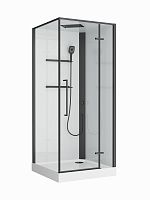 Душевая кабина BelBagno Uno UNO-CAB-A-1-90-C-NERO-Bi-TOP-R