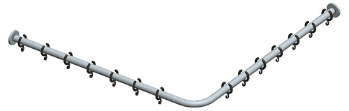 Штанга для занавески для душа Keuco Plan 14939071000 купить недорого в интернет-магазине Керамос