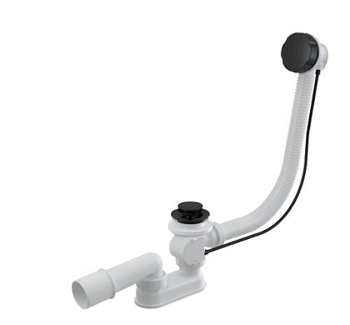 Сифон для ванны Alca Plast  A55BLACK-100 (exp)