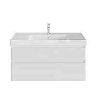 Тумба Kerama Marazzi CU.100\WHT Cubo под раковину подвесная 100х47 см, белый глянец