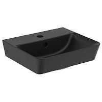 Раковина Ideal Standard E0307V3 Connect Air подвесная 40х35 см, с отверстием под смеситель, Silk Black (черный шелк) Раковина Ideal Standard E0307V3 Connect Air подвесная 40х35 см, с отверстием под смеситель, Silk Black (черный шелк)