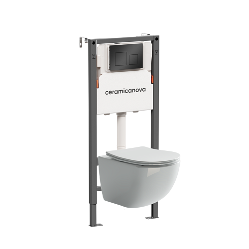 Комплект: Унитаз, Инсталляция, Кнопка смыва Ceramica Nova  CN3009_121002MB