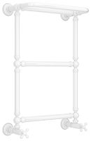 Полотенцесушитель водяной Сунержа 12-0281-6640 Ренессанс 660х400 мм, белый