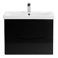 База BelBagno MARINO-CER-700-2C-SO-NL-P под раковину 70х44 см, подвесная, Nero Lucido (черный глянец)