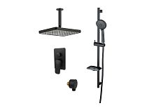 Комплект Aquatek AQ1075MB Вега для ванной Set 4 в 1 (AQ1046MB + AQ2071MB + AQ2454MB + AQ2011MB), черный матовый Комплект Aquatek AQ1075MB Вега для ванной Set 4 в 1 (AQ1046MB + AQ2071MB + AQ2454MB + AQ2011MB), черный матовый