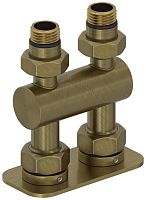 Модуль Сунержа 05-1537-1234, 2х1/2" прямой EU50, состаренная бронза