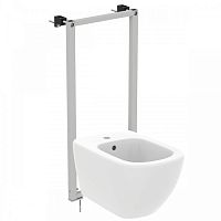 Комплект 2 в 1 Ideal Standard D3868V1 Prosys Tesi: подвесное биде T3552V1 + инсталляция для монтажа R016267, Silk White (белый матовый)