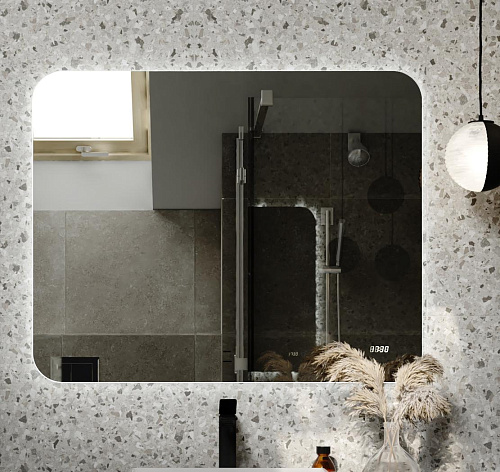 Зеркало с подсветкой Jorno Welto Ego.02.100/W/RL купить недорого в интернет-магазине Керамос