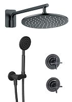 Набор Deante NAC_N9QT Temisto для душа скрытого монтажа, Nero (черный)
