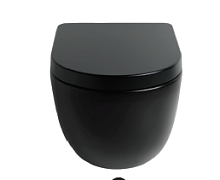 Чаша подвесного унитаза 36х52 см Artceram FLV001 03 00 nero FILE 2.0, с креплениями, цвет черный
