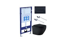 Комплект: Унитаз, Инсталляция, Кнопка смыва Aquatek ЕВРОПА SET AQUATEK ЕВРОПА MB-049 4в1