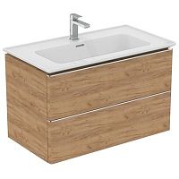 Тумба Ideal Standard T4296PB Adapto для раковины 80х45 см, подвесная, с двумя ящиками, Gold Oak (Золотой дуб) Тумба Ideal Standard T4296PB Adapto для раковины 80х45 см, подвесная, с двумя ящиками, Gold Oak (Золотой дуб)
