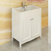 Тумба Comforty 00003132629 Тбилиси напольная 75х44 см, с раковиной XD-F70, белая Тумба Comforty 00003132629 Тбилиси напольная 75х44 см, с раковиной XD-F70, белая