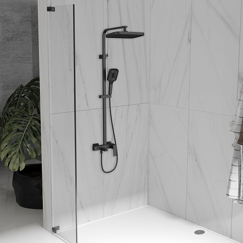 Душевая стойка Vincea Cube VSFS-4C12MB Душевая стойка Vincea Cube VSFS-4C12MB