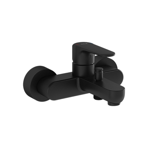 Смеситель Vitra A4272536EXP Root Round для ванны/душа, матовый черный