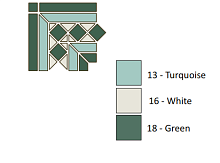 Неглазурованный керамогранит TOPCER Victorian Designs BelfastCorner2Strip