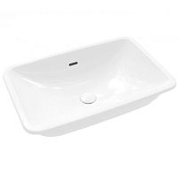 Раковина Villeroy & Boch 4A570001 Loop&Friends для установки под столешницу 54х34 см, с переливом, альпийский белый (White Alpin)