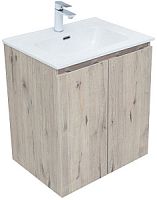 Тумба с раковиной Aquanet 00274000 Алвита New, 61х47 см, коричневая