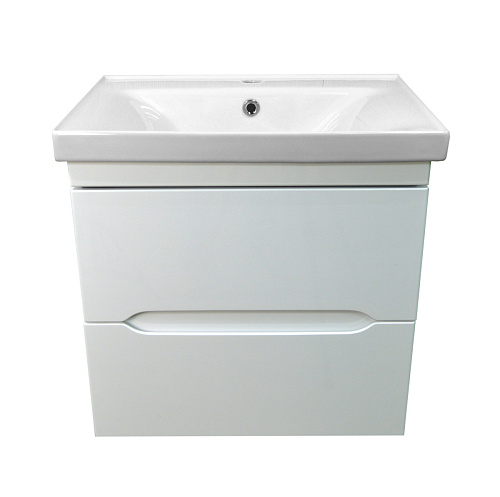 Тумба Loranto CS00071927 Арфа с раковиной, напольная, 60х47 см, белая снят с производства