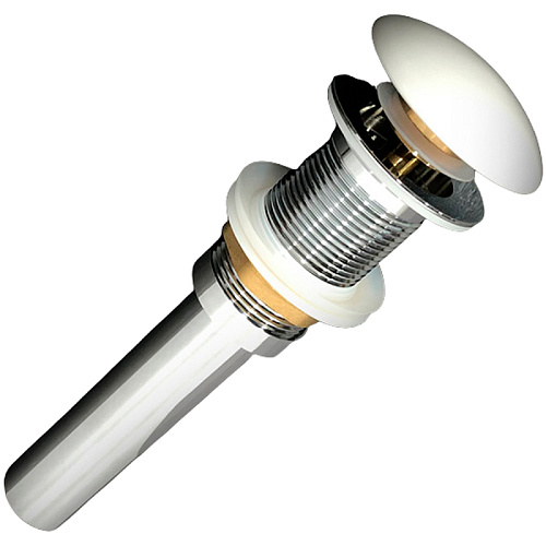 Донный клапан Comforty 00-00004144039 DK-01 с керамическим верхом Click-Clack, белый Донный клапан Comforty 00-00004144039 DK-01 с керамическим верхом Click-Clack, белый