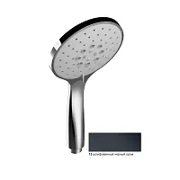 Душевая лейка Keuco 51580130300 Edition 400, хром черный шлифованный