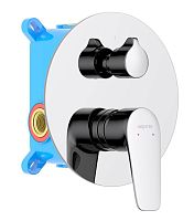 Смеситель Aquatek AQ1146CR Бетта  для ванны (внешняя и скрытая часть), хром