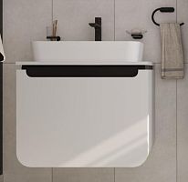 Тумба Creavit PN0070.01.BGR+UL060 Pion Plus с раковиной 70х52 см, белый