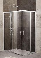 Душевой уголок BelBagno Unique UNIQUE-AH-2-100/115-75/90-С-Cr
