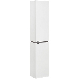 Шкаф - колонна Акватон 1A238603SY01R Скай PRO 30х147 см, правый, белый глянец/хром глянец