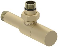 Вентиль Сунержа 022-1400-1212 угловой, (цилиндр) G 1/2" НР х G 1/2" НР, матовая шампань Вентиль Сунержа 022-1400-1212 угловой, (цилиндр) G 1/2" НР х G 1/2" НР, матовая шампань
