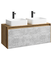 Тумба под раковину Aqwella Mobi MOB0112DB+MOB0712BS