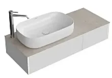 Тумба Kerama Marazzi MA.120.2\MGR.M Magica под раковину подвесная 120х48 см, утренний серый матовый