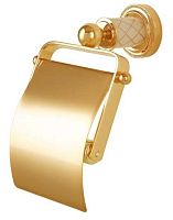 Держатель для туалетной бумаги с крышкой Boheme MURANO 10901-W-G