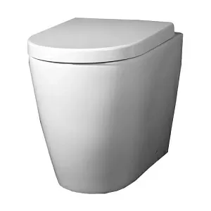 Чаша унитаза BelBagno BB105CBR MARINO, P-trap, приставного, 35х52 см, безободкового, белая