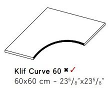 Декоративный элемент AtlasConcorde KLIF KlifSilverCurve60x60