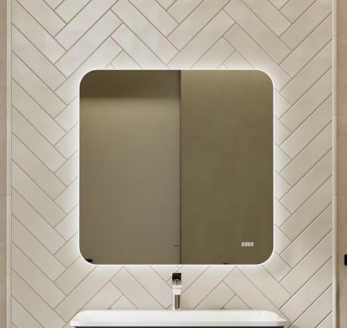 Зеркало с подсветкой Jorno Welto Ego.02.80/W/RL купить недорого в интернет-магазине Керамос